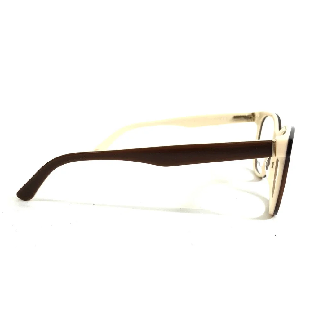 Juicy Couture Eyeglasses Frames JU170 PC2 Brown Ivory Cat Eye Full Rim 52-17-135